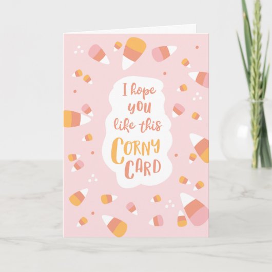 Corny Halloween Kaart (Voorkant)