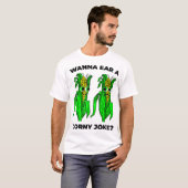 Corny Joke Meme Ear van Corn Pun Graphic T-shirt (Voorkant volledig)