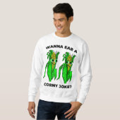 Corny Joke Meme Ear van Corn Pun Graphic Trui (Voorkant volledig)