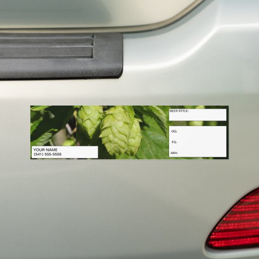 Corny Keg Label van Homebrouwerij Bumpersticker (Op auto)
