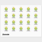Corny Puns is een maismais, Funny Corn Pun Ronde Sticker (Vel)