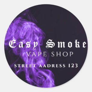 Corolful Smoke Vape Shop Classic Round Sticker
