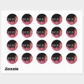Corolful Smoke Vape Shop Classic Round Sticker (Vel)