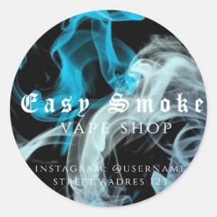Corolful Smoke Vape Shop Classic Round Sticker