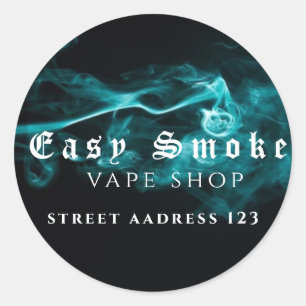 Corolful Smoke Vape Shop Classic Round Sticker