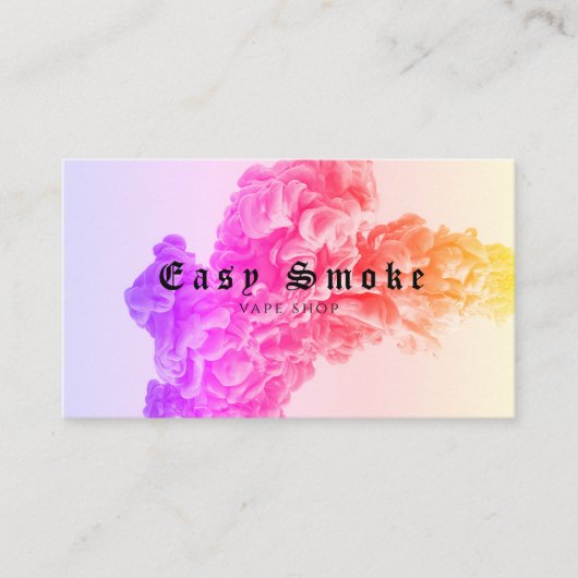 Corolful Smoke Vape Shop Visitekaartje (Voorkant)