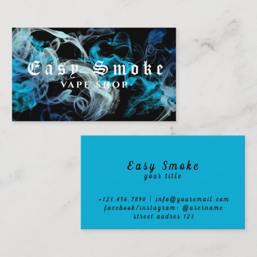 Corolful Smoke Vape Shop Visitekaartje (Voorkant / Achterkant)