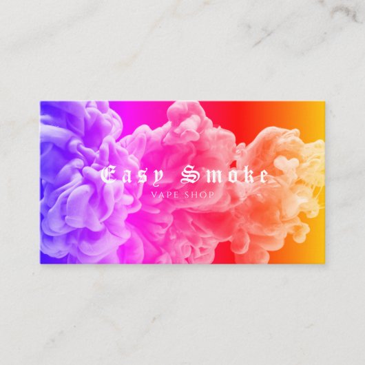 Corolful Smoke Vape Shop Visitekaartje (Voorkant)