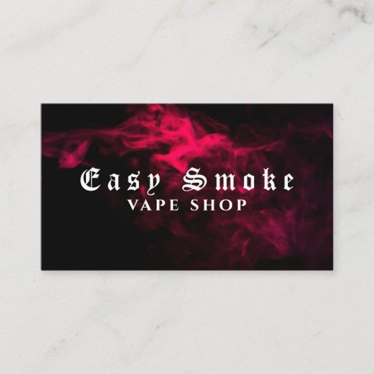 Corolful Smoke Vape Shop Visitekaartje (Voorkant)