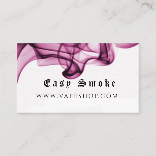 Corolful Smoke Vape Shop Visitekaartje (Voorkant)