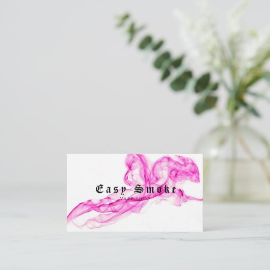 Corolful Smoke Vape Shop Visitekaartje (Staand voorkant)