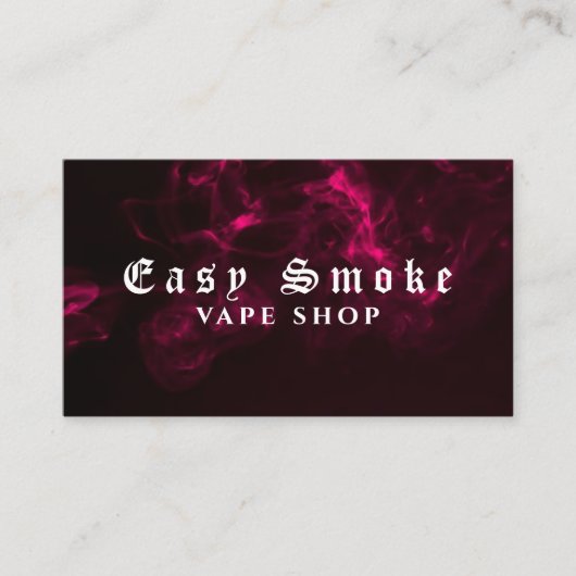 Corolful Smoke Vape Shop Visitekaartje (Voorkant)
