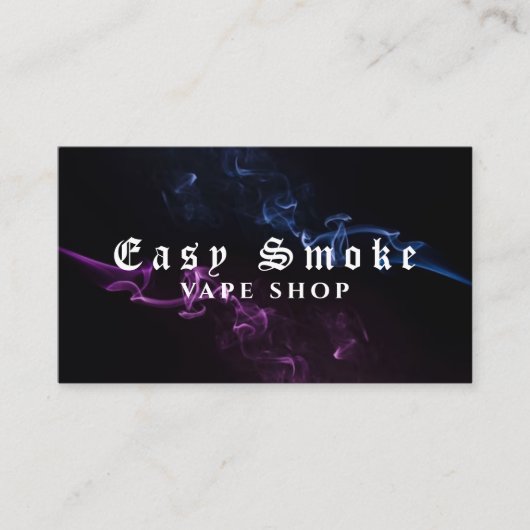 Corolful Smoke Vape Shop Visitekaartje (Voorkant)