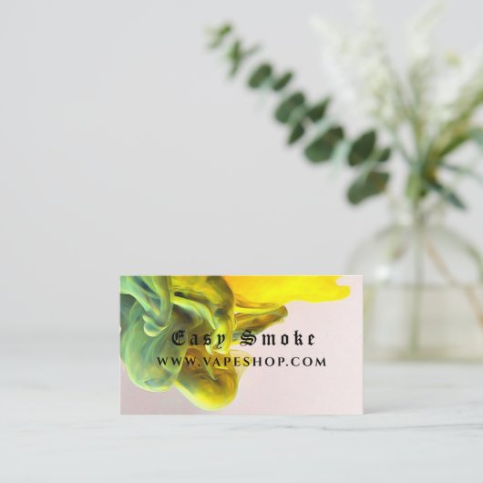 Corolful Smoke Vape Shop Visitekaartje (Staand voorkant)