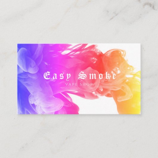 Corolful Smoke Vape Shop Visitekaartje (Voorkant)