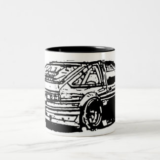 Corolla 1986 tweekleurige koffiemok