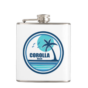 Corolla Beach North Carolina Palmboom Vogels Heupfles