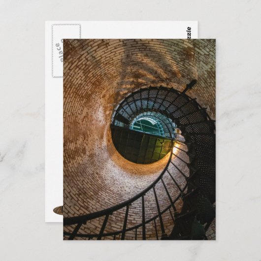 Corolla Lighthouse Stairs Briefkaart (Voorkant / Achterkant)