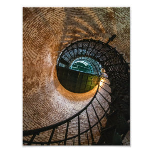 Corolla Lighthouse Stairs Foto Afdruk