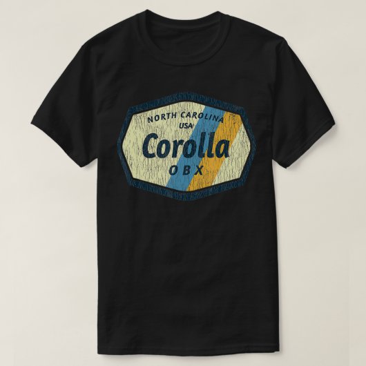 Corolla NC zomertijd vakantie Stripey Badge T-shirt (Design voorkant)