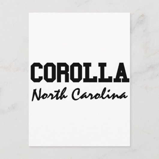 Corolla North Carolina Briefkaart (Voorkant)