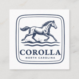 Corolla North Carolina Wild Paard Rent Door  Vierkante Visitekaartje