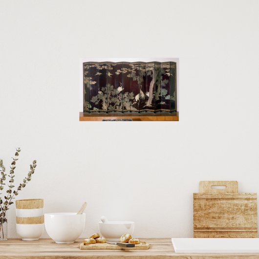 Coromandel-schermscranen Poster (Keuken)