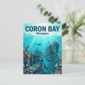 Coron-baai Filipijnen Briefkaart (Staand voorkant)
