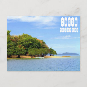 Coron Beach in Palawan Filipijnen Briefkaart
