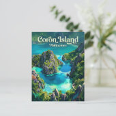 Coron Eiland Filipijnen Briefkaart (Staand voorkant)