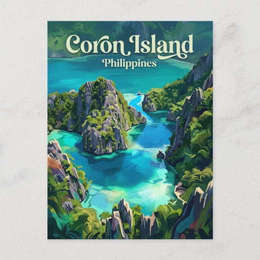 Coron Eiland Filipijnen Briefkaart (Voorkant)