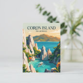Coron Eiland Filipijnen Briefkaart (Staand voorkant)