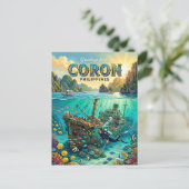 Coron Filipijnen Briefkaart (Staand voorkant)