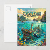 Coron Filipijnen Briefkaart (Voorkant / Achterkant)