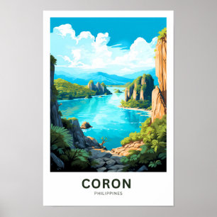 Coron Filipijnen Reisprint Poster