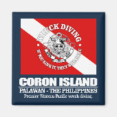 Coron Island (beste wrakken) Magneet (Voorkant)