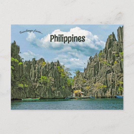 Coron Island Filipijnen Briefkaart (Voorkant)