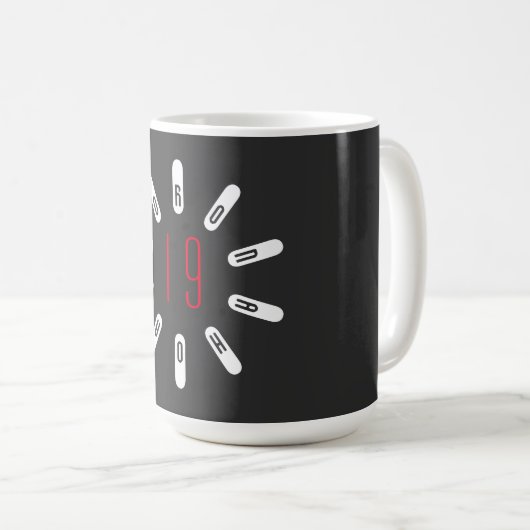 CORONA 19 HOAX Coffee Mug Koffiemok (Voorkant rechts)