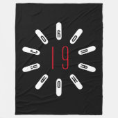 CORONA 19 HOAX Fleece Dekbed Deken (Voorkant)