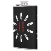 CORONA 19 HOAX Hip Flask Heupfles (Links)