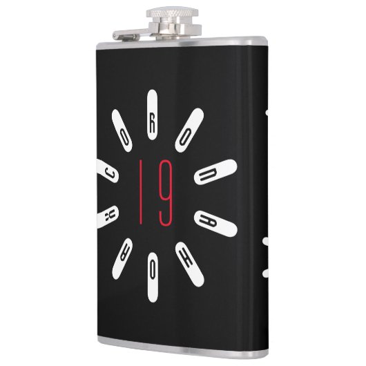 CORONA 19 HOAX Hip Flask Heupfles (Links)