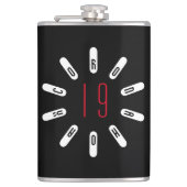 CORONA 19 HOAX Hip Flask Heupfles (Voorkant)