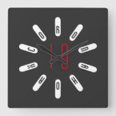CORONA 19 HOAX Square Wall Clock Vierkante Klok (Voorkant)