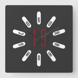 CORONA 19 HOAX Square Wall Clock Vierkante Klok