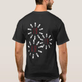 CORONA 19 HOAX T-Shirt witte letters (Achterkant)
