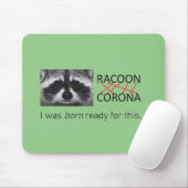 Corona Anagram Raccoon op de Rat Muismat (Met muis)
