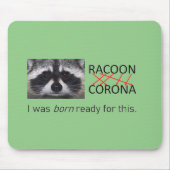 Corona Anagram Raccoon op de Rat Muismat (Voorkant)