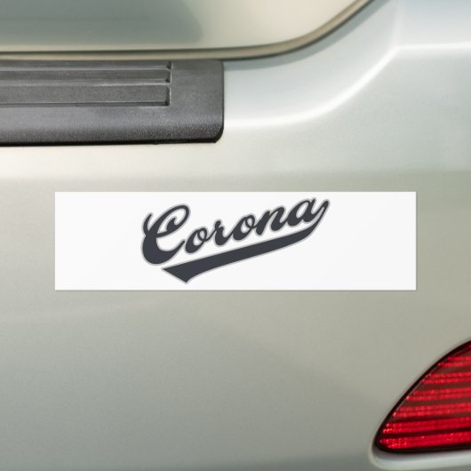 Corona Bumpersticker (Op auto)