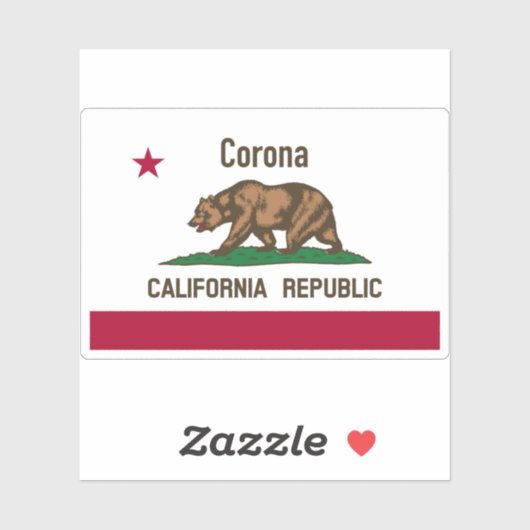 Corona CA Sticker (Vel)