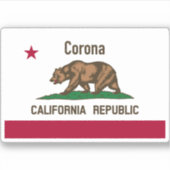 Corona CA Sticker (Voorkant)